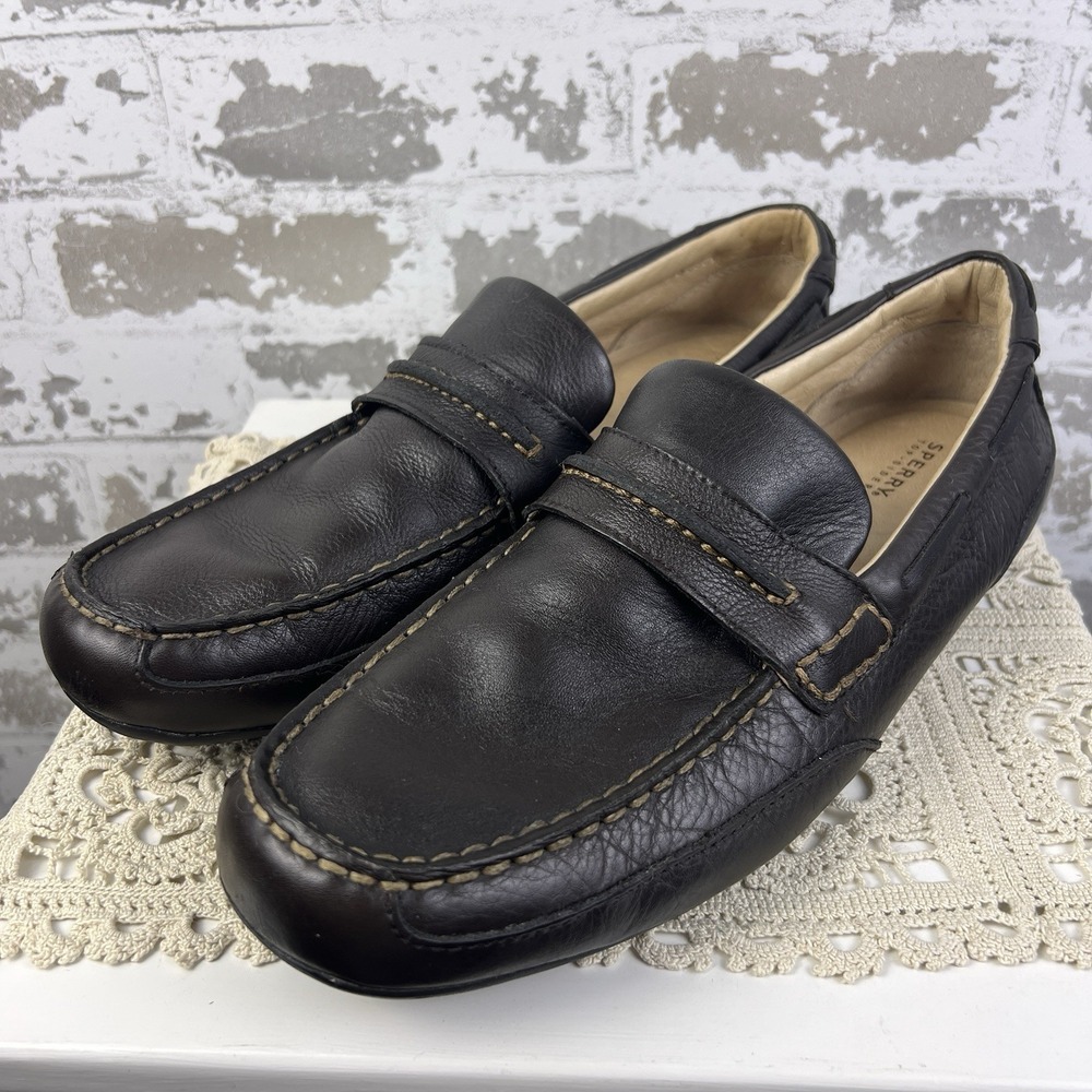 Sperry Top Sider Navigator Brown Driving Loafer Moccasin 0238337 Mens Size 10 M